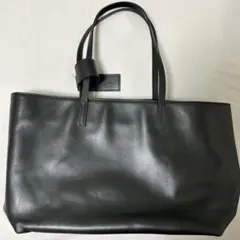 【GIANNI CHIARINI】未使用　黒 レザートートバッグ