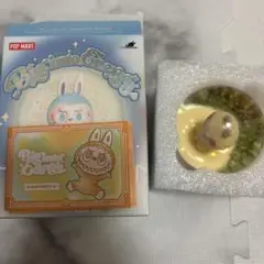 ポップマート labubu ラブブ スノードーム　happiness イエロー