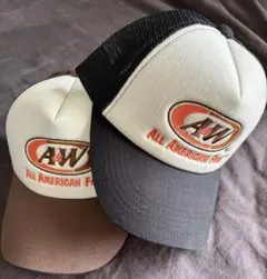 最安 エイアンドダブリュ A&W メッシュキャップ ブラック ブラウン２個セット 最安 エイアンドダブリュ A&W メッシュキャップ ブラック ブラウン2個