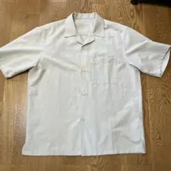 GU オープンカラーシャツ ライトグレー Lサイズのサムネイル