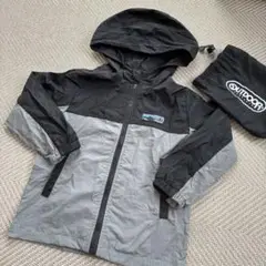 OUTDOOR フード付きジャケット ブラック・グレー