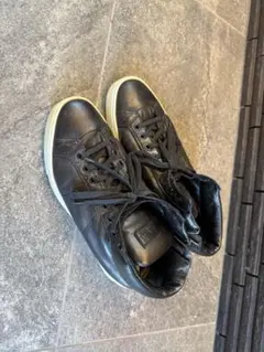 Santoni ブラック スニーカー 6½