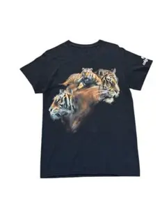 calgaryzoo トラ タイガー アニマルプリント Tシャツ カナダ動物園