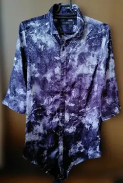 【男女兼用】CIVARIZE 七分袖シャツ パープル系 44のサムネイル