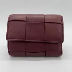 2603-122｜ボッテガヴェネタ カセット コンパクトウォレット ボルドー