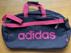 adidas ボストンバッグ ネイビー/ピンク