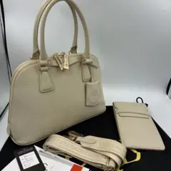 未使用】COCOCELUX GOLD 3way オーバルバッグ ホワイト系