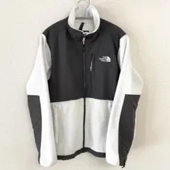 ノースフェイス デナリジャケット ホワイト×ダークグレー L