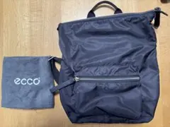 ECCO エコー ナイロン リュック バックパック ブラックのサムネイル
