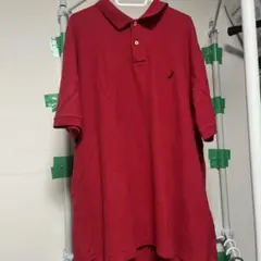 NAUTICA ポロシャツ レッド XXL