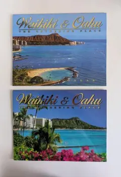 ハワイ 2026年27年 Waikiki & Oahu カレンダー 2冊のサムネイル