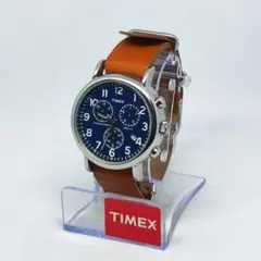 TIMEX ウィークエンダー クロノグラフ ネイビー 40mm 美品・電池新品