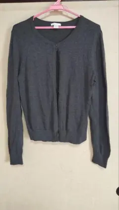 H&Mグレー 長袖 カーディガン Lサイズ