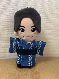 ちびぬいはぴぬい服　着物浴衣(絞り模様　紺)のサムネイル