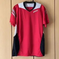 asics 卓球ユニフォーム　 Lサイズ レッド