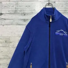 【最高カラー】刺繍ワンポイントロゴ ゆるだぼ レトロ 希少 フリース ジャケット