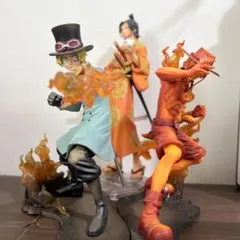 エース　サボ　火拳フィギュア　着物エースグラスコップおまけ付き