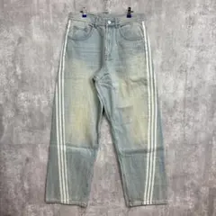 ☆新品 adidas アディダス 水色 デニム M TEY44-2 - メルカリ