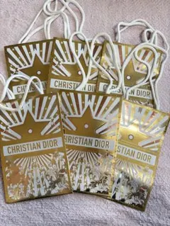 Dior ディオール2025 クリスマスコフレ ホリデー限定 ショッパー6枚