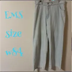 EMS ストレートデニム w84 ライトグレー