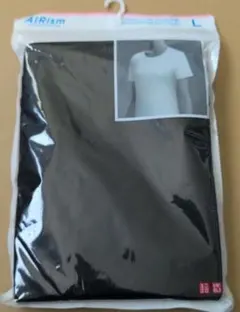 AIRism クルーネック Tシャツ L ブラック
