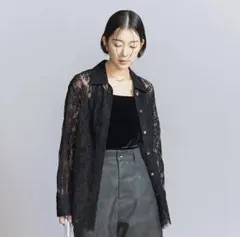 限定品】conte/コンテ エンブロイダリーデニムシャツ black - メルカリ