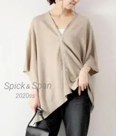 Spick＆Span✤清涼麻100%✤フレンチリネン２WAYポンチョカーディガンのサムネイル