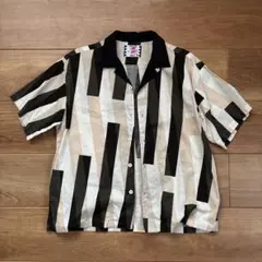 SON OF THE CHEESE ストライプ半袖シャツ Sのサムネイル