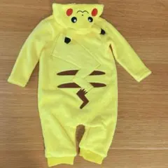 新品タグ付き ピカチュウ なりきり ロンパース 着ぐるみ ベビー 80~90