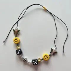 ネックレス ストリート 韓国 スマイル ツーウェイ