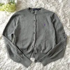 ラルフローレンPolo Ralph Lauren グレー カーディガン S