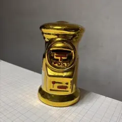 郵便ポスト型 ゴールド貯金箱