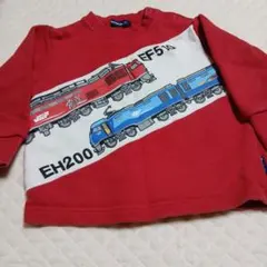 ムージョンジョン電車プリント トレーナー