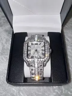モアサナイトWatchJAXN PAVEjewelry o1モデル シルバー - メルカリ