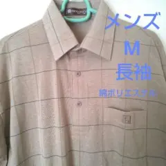 mario giorgio ベージュ チェック柄 ポロシャツ Mサイズ 未使用
