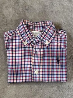 【美品】Ralph Lauren チェック柄長袖シャツ 6M