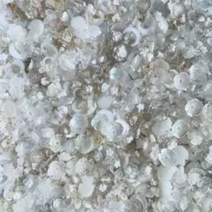 【50個】ホワイト素材　ネイルパーツ　デコパーツ　まとめ売り　ゴールド　量産型