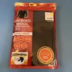 ワークマン★メリノウール100% インナー 長袖クルーネック★Lサイズ　黒