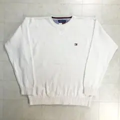 TOMMY HILFIGER コットンニットセーター JH-165