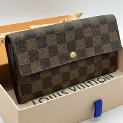 極上 ルイヴィトン ダミエ ポルトフォイユ サラ 長財布 A284 - メルカリ