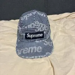 Supreme キャンプキャップ ネイビー トーチ柄 - メルカリ