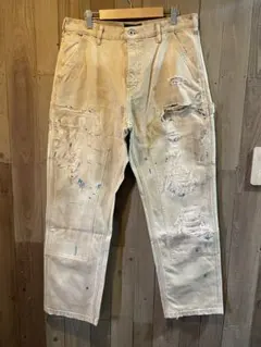 Lunarman227 ダブルニー ダック ペインターパンツ / グランジ加工