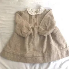 レース襟ワンピース