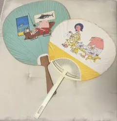 昭和レトロ　トリスのうちわ２枚のサムネイル