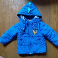 クレードスコープ恐竜刺繍の青いジャケット 90cm