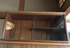 ガラス戸付き飾り棚　美品です！