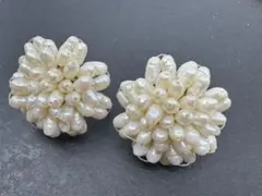 M5266 天然真珠　イヤリング　ヴィンテージ アクセサリー