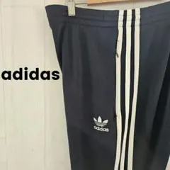 アディダス☆adidas トラックパンツ ジャージ M ブラック 0057