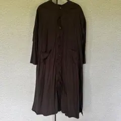 極美品アトリエドゥコングペエ リネン 2wayバックリボンバンドカラー