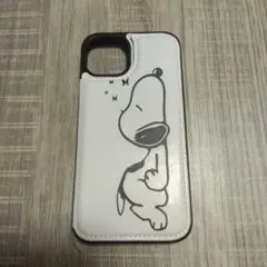 スヌーピーイラスト付きiPhoneケース